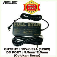ADAPTOR CHARGER ASUS X550IU X550IK X550I X550V X550VX X550WE 19V-6.32 TERBARU!!!