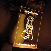 lampu led akrilik custom unik