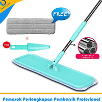 Beli 1Gratis 2/Sapu debu sapu 1set Flat mop lobby mop lobi duster hotel mop 44cmX12cm