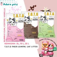Mega Toto Cat Litter 25 L ~ Pasir Gumpal Wangi Toto 25 Liter ~ Instan Delivery Bali [Adora Petz Id]