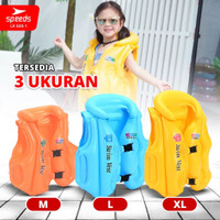 SPEEDS Original Jaket pelampung Rompi renang Swim Vest M L XL