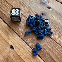 Lego Part Dark Blue Plate Round 1x1 w/ Bar Handle No 26047