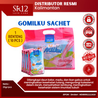 GOMILKU SR12 SACHET STROBERI 1 RENTENG ISI 10 PCS