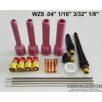 CHNsalescom 20 pcs TIG Welding Torch Stubby Gas Lens Kit WP-17/18/26 S
