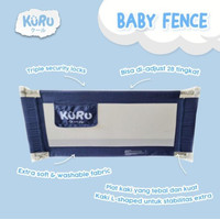 Kuru Baby Bedrail 180Cm Pembatas Pengaman Pagar Kasur Ranjang Bed Rail