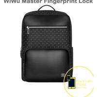Tas Ransel Travel Pria WiWu Backpack Master Fingerprint Lock Bag