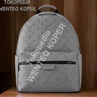 BACKPACK BRANDED TAS RANSEL SUPER MIRROR VVIP GREY MONOGRAM AUTHENTIC