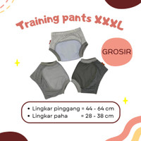 BARU TRAINING PANTS KLODIZ SOLID 5 PLY SIZE XXXL (3XL) HARGA GROSIR