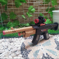 mainan tembakan deadshoot batleground nyala dan bunyi anak anak