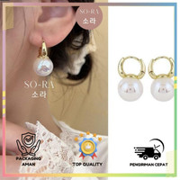 SORA Anting Mutiara Simple Elegant Fashion Wanita Korea Premium Impor | CS-13