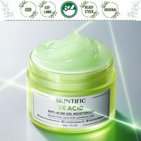 SKINTIFIC 3X ACID ANTI ACNE GEL MOISTURIZER SALICYLIC ACID LACTIC ACID LACTOBIONIC ACID MOISTURISER MUKA BEKAS JERAWAT FACE SKINTIFIK