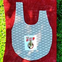 Indomie Japanese ramen white canvas tote bag koleksi / Tas kanvas Jepang putih
