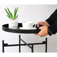 Pell Rumia Coffee Table / Side Tray Table / Meja Baki Besi Samping