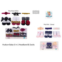 Bando Kaos Kaki Bayi Perempuan 6 in 1 / Parcel Baby Girl / Parsel Bayi / Baby Gift Set / Kado Bayi / Kaos kaki Hudson Baby / Hudson Baby / Baby Socks / Kaos kaki Bayi