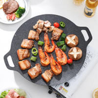 Alat Panggangan Bbq Grill Pan Korean Wajan Bulat Anti Lengket Serbaguna