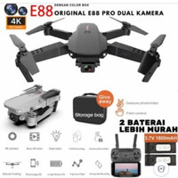 Drone E88 Pro 4K Ultra Hd Kamera Dual Camera Wifi Fpv Altirude Hold