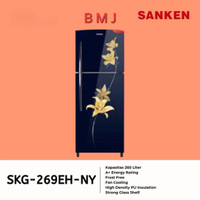 BMJ Sanken Kulkas 2 Pintu SKG269-EH-NY Kapasitas 260liter Low Watt