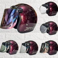 New!!! Helm Jpn Ungu Violet Glossy Polos Original 《 Bisa Cod Bayar Di Tempat 》