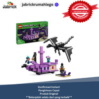 LEGO Minecraft 21264 The Ender Dragon and End Ship, Toy for 8 Plus Year Old boys & Girls, Features an Enderman Figure, Video-Game Building Set for Independent Play, Gamer Gifts for Kids