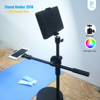 Holder Stand Overhead Lampu Ringlight Stand ZD14 / Holder Foto Selfi Live Bracket 360° Pixmix