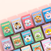 EJ - Blok Bangunan Blcok Bangunan Kecil Donat Seri Disney Brick Bangunan Hewan Kecil Anak-anak Toys