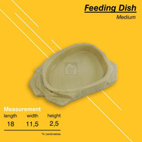 Murah Feeding Dish Medium - Tempat Makan Reptil ~[By:Ctz]-Tbk