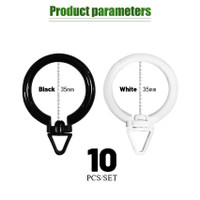 10 PCS Hanging Eyelet Loops Plastik /Cincin Ring Batang Gorden Rel Bulat/Cincin Rel Bulat Plastik