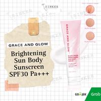 Grace and Glow Brightening Sun Lotion Body Sunscreen Serum SPF 30 PA+++ Sunblock Badan Anti UV 100ml