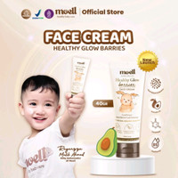 Moell Face Cream 40gr Healty Glow Barrier - Pelembab Wajah Bayi dan Anak