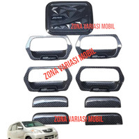 Paket Cover Handle Outer Tank Xenia Lama New Carbon Logo GR Sport 2004 1005 2006 2007 2008 2009 2010 2011 Carbon