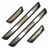 Stainless Steel Door Sill Kick Protector Guard Scuff Plate Pedal Cover Nissan Qashqai J12 2022 2023 Car Styling Accessories