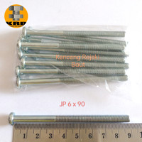[ISI 10 PCS] Baut JP 6x90 / Baut Obeng Plus / Baut Obeng + Panjang 9 cm / Baut 10 an