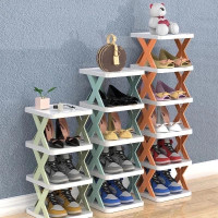 RAK SEPATU LIPAT MODEL ZIGZAG 5 SUSUN