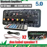 Laris 400W Amplifier Board 8-12 Inci Bluetooth Amplifiers Hifi Bass Speaker Ac 220V 12V 24V Penguat Bluetooth Dital Penguat Suara Stereo Papan Subwoofer Dual Mendukung Usb Tf Remote Control Hifi Penguat Daya Amplifier
