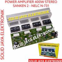 Borong Kit Power Amplifier Stereo 400W Sanken 2Sa1216 - 2Sc2922 2 Power Amplifier Ampli Audio 400 Watt W Sanken 2 Nelc N-731 N731 N 731