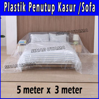 Plastik Tutup Penutup Bungkus Pembungkus Anti Debu Furniture Perabot Kasur Sofa Springbed Lemari Meja 7a