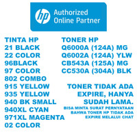 TINTA TONER HP LAMA / PERPANJANG / EXPIRE murah ORIGINAL 100% RESMI 21 22 27 96 97 802 915 935 940 971 02 124A 125A 304A