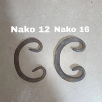 Gratis Garansi Ornamen Pagar Besi Tekukan Nako Letter C 12 cm (Nako 12