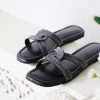 Avenlee Eil - Sandal Flat Wanita Kekinian Teplek Insol Busa Empuk Sol Karet Model Elegan Termurah Ready Terbaik