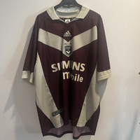 JERSEY VINTAGE BORDEAUX AWAY 2001/02 ORIGINAL BLOKECORE
