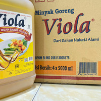 minyak goreng viola jirigen 5 liter 1 dus isi 4 pcs