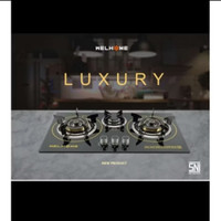kompor tanam WELHOME LUXURY - premium class - tempered glass
