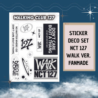NCT 127 WALK ver. STICKER DECO SET Vinyl Laminasi Kisscut Fanmade