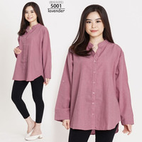 KEMEJA WANITA ATASAN PINK LAVENDER JUMBO BIGSIZE KATUN 5001 XXL XXXL BAJU HAMIL KERJA KANTOR CASUAL LENGAN PANJANG KEKINIAN FASHION KOREA STYLE MODEL TERBARU CEWEK GEMUK GENDUT BESAR BUMIL MENYUSUI KASUAL PREMIUM BRANDED OVERSIZE PLUS SIZE MURAH TERMURAH