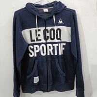 Le qoq sportif jacket katun warna biru