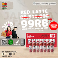 HY HOT BREW BTS SPECIAL PACKAGE bottle box all series set Americano Sweet Cafe Red Latte