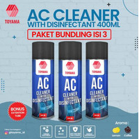 Paket Bundling isi 3 Pcs Ac Cleaner Toyama Edition With Disinfectant