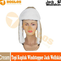 Windstopper Jws Jack Wolfskin Kupluk Polar Tebal Hangat Bulu Cream