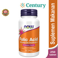 NOW FOLIC ACID 800MCG 250`S / VITAMIN & SUPLEMEN / VITAMIN IBU HAMIL