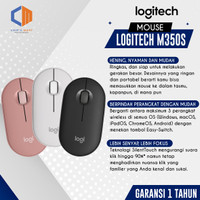 Logitech Pebble 2 M350s Mouse Wireless Bluetooth Slim Silent